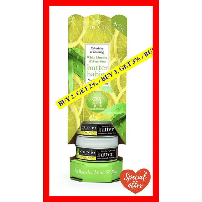 Butter Babies - White Limetta And Aloe Vera By Cuccio Naturale For Unisex 1.5 Oz Body Lotion