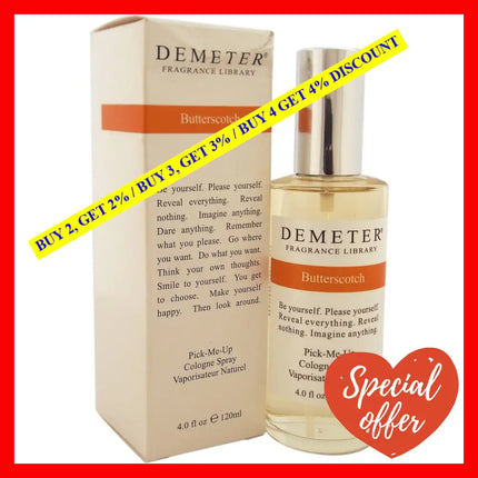 Butterscotch By Demeter For Women - 4 Oz Cologne Spray