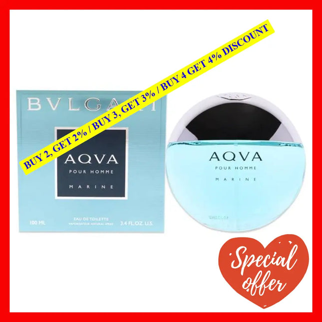 Bvlgari Aqva Marine By For Men - 3.4 Oz Edt Spray