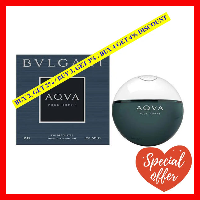 Bvlgari Aqva Pour Homme By 1.7 Oz Eau De Toilette Spray