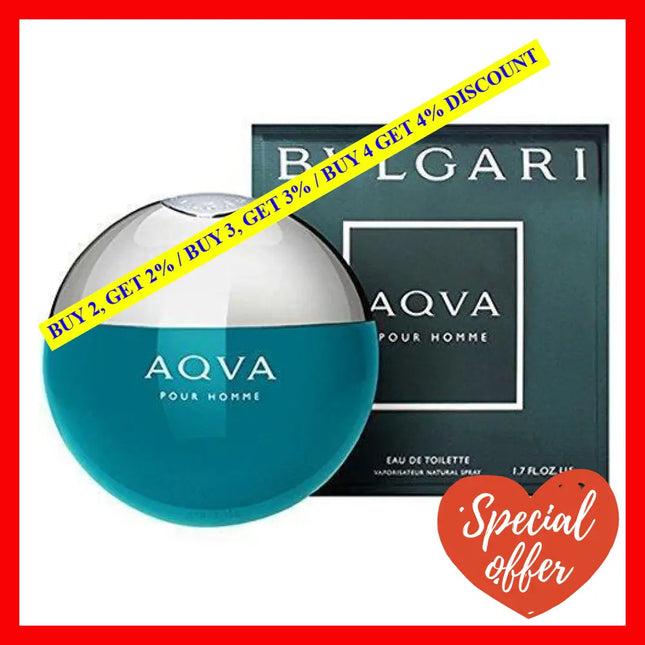 Bvlgari Aqva Pour Homme By For Men - 1.7 Oz Edt Spray