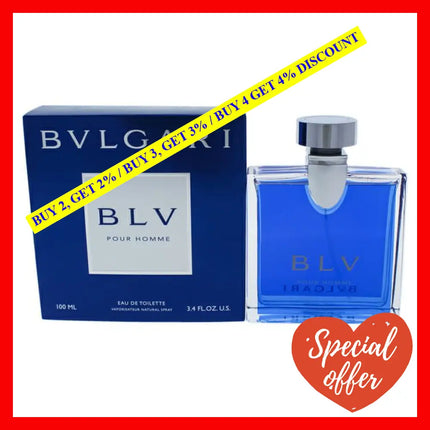 Bvlgari Blv By For Men - 3.4 Oz Edt Spray