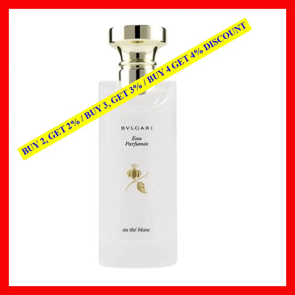 Bvlgari Eau Parfumee Au The Blanc De Cologne For Women 2.5 Oz / 75 Ml