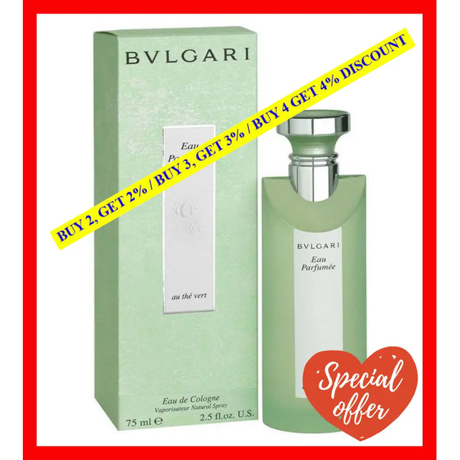 Bvlgari Eau Perfume Au The Vert De Colognes Spray 2.5 Ounce