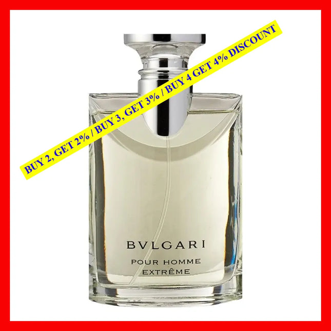 Bvlgari Extreme Eau De Toilette For Men 3.4 Oz / 100 Ml