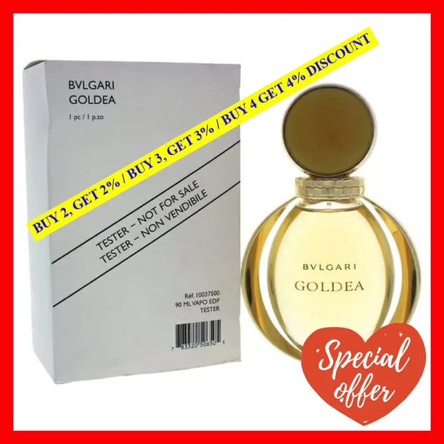 Bvlgari Goldea By For Women - 3 Oz Edp Spray (Tester)