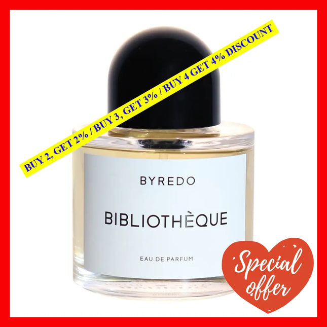 Byredo Biblioteque Eau De Parfum Unisex 3.4 Oz / 100 Ml