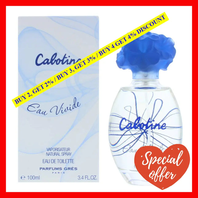 Cabotine Eau Vivide By Parfums Gres For Women - 3.4 Oz Edt Spray
