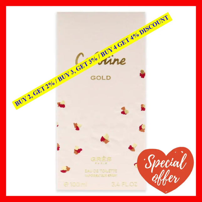 Cabotine Gold By Parfums Gres For Women - 3.4 Oz Edt Spray