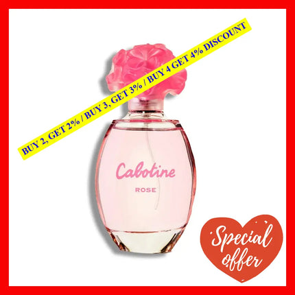 Cabotine Rose By Parfums Gres For Women - 1.69 Oz Edt Spray