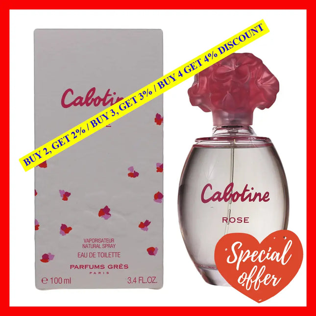 Cabotine Rose By Parfums Gres For Women - 3.4 Oz Edt Spray