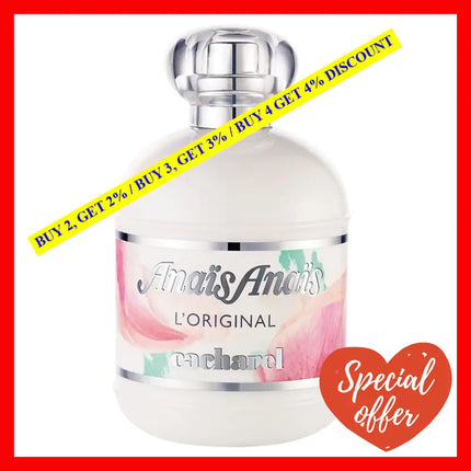 Cacharel Anais Eau De Toilette For Women 3.4 Oz / 100 Ml