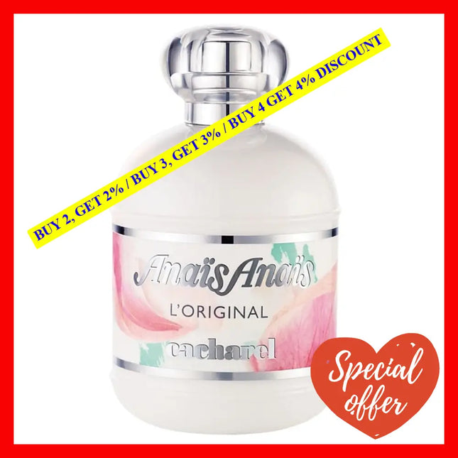 Cacharel Anais Eau De Toilette For Women 3.4 Oz / 100 Ml