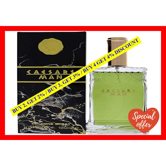 Caesars Man ~ Legendary Cologne Spray 4.0 Oz / 120 Ml New In Box