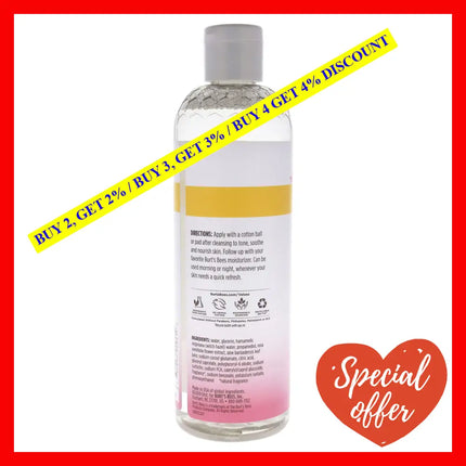 Calming Toner - Witch Hazel And Rose By Burts Bees For Unisex 12 Oz