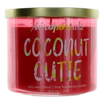 Aeropostale 14.5 Oz Soy Wax Blend 3 Wick Candle - Coconut Cutie