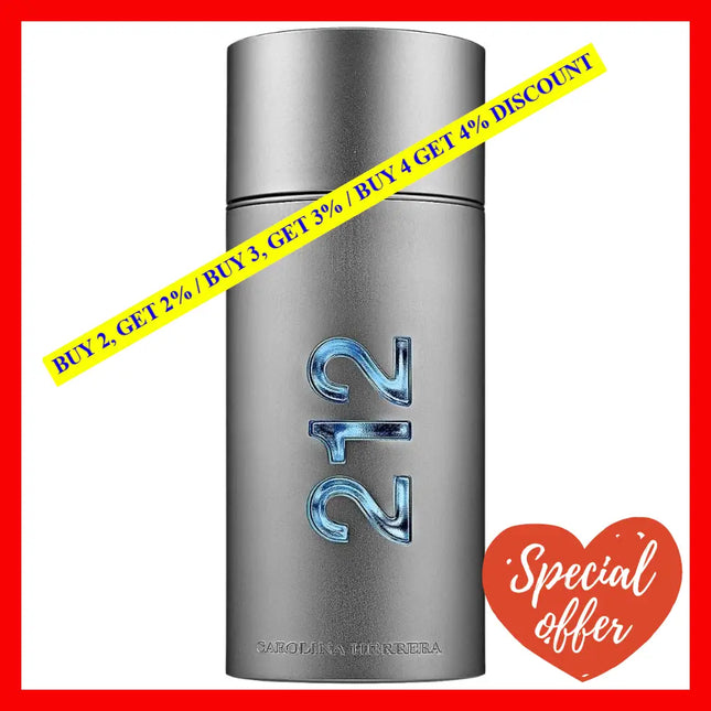 Carolina Herrera 212 Men Edt Spray 3.4 Oz. / 100 Ml.