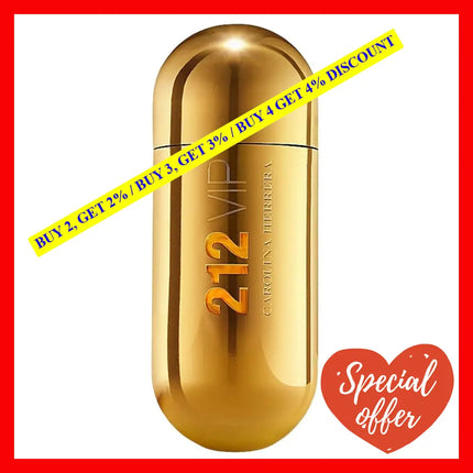 Carolina Herrera 212 Vip Women Eau De Parfum For 2.7 Oz / 80 Ml