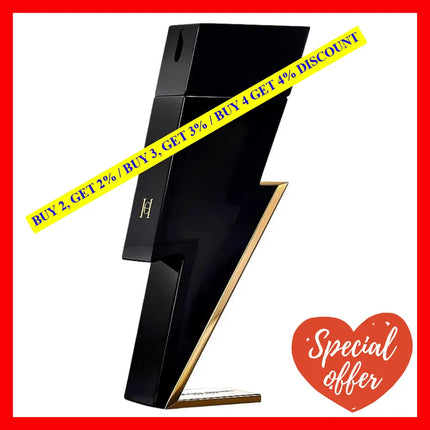 Carolina Herrera Bad Boy For Men Eau De Toilette For 3.4 Oz / 100 Ml