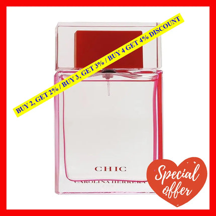 Carolina Herrera Chic Eau De Parfum For Women 2.7 Oz / 80 Ml