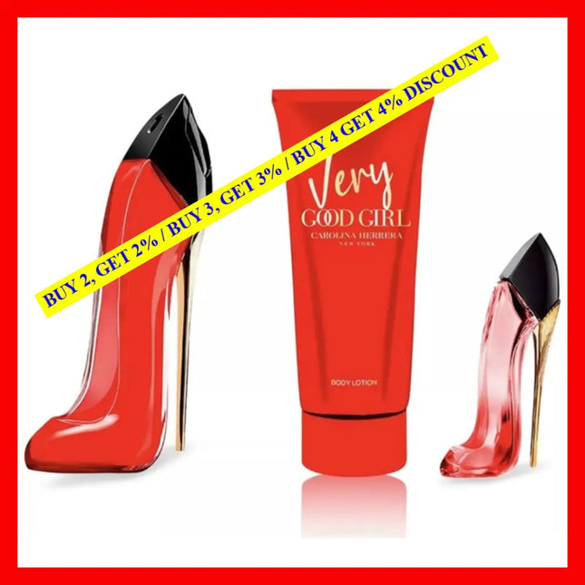 Carolina Herrera Very Good Girl 3Pc Set For Women: 2.7Oz Edp Sprayand7Ml And 3.4Oz Body Lotion