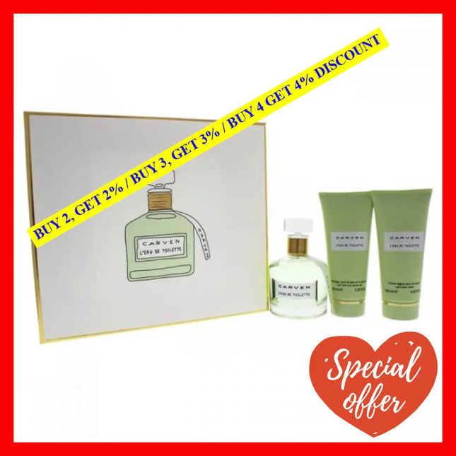 Carven 3 X Pieces Eau De Toilette For Women