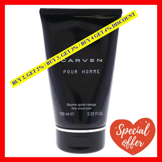 Carven Pour Homme By For Men - 3.33 Oz After Shave Balm (Tester)