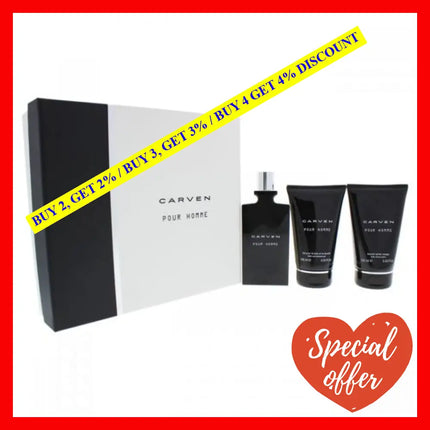 Carven Pour Homme Gift Set 3 Pc