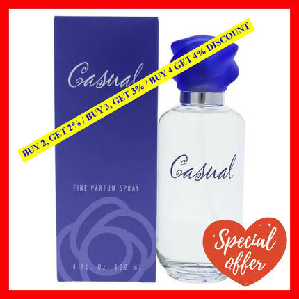 Casual By Paul Sebastian For Women - 4 Oz Fine Parfum Spray