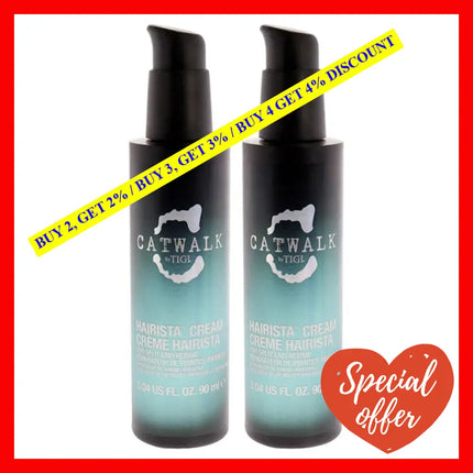 Catwalk Hairista Cream For Split End Repair By Tigi For Unisex - 3.04 Oz Pack Of 2