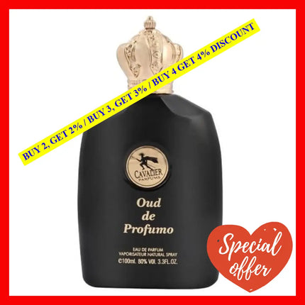 Cavalier Oud De Profumo Eau Parfumand Unisex 3.4 Oz / 100 Ml