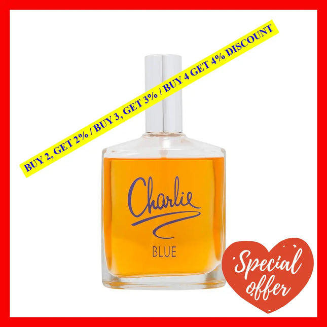 Charlie Blue By Revlon For Women - 3.3 Oz Edt Spray