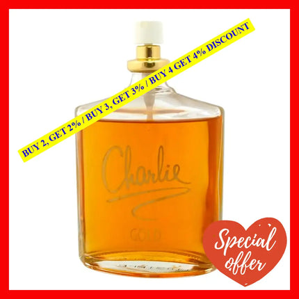 Charlie Gold By Revlon For Women - 3.4 Oz Edt Spray (Tester)