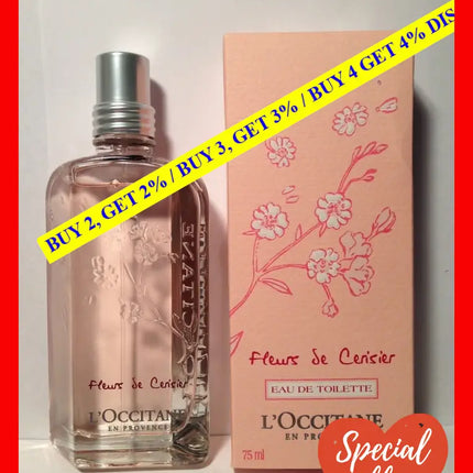 Cherry Blossom By Loccitane For Women - 2.5 Oz Edt Spray