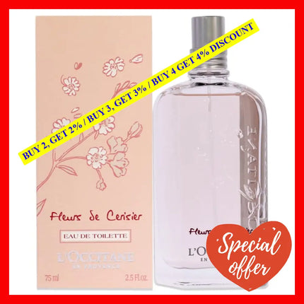 Cherry Blossom By Loccitane For Women - 2.5 Oz Edt Spray