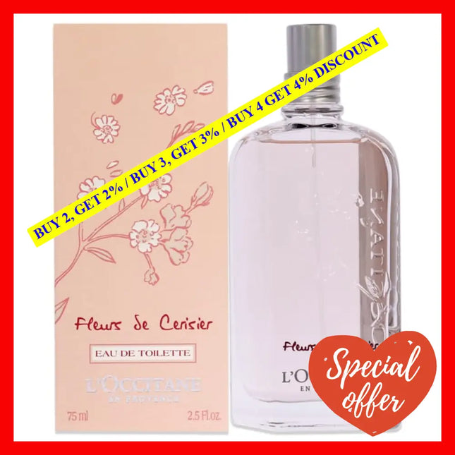 Cherry Blossom By Loccitane For Women - 2.5 Oz Edt Spray