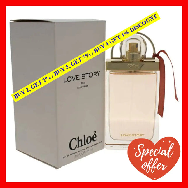 Chloe Love Story By For Women - 2.5 Oz Edp Spray (Tester)