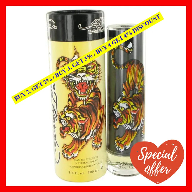 Christian Audigier Ed Hardy Eau De Toilette Spray For Men 3.4 Ounce / 100 Ml