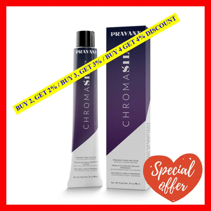 Chromasilk Creme Hair Color - 10.07 Extra Light Sheer Violet Blonde By Pravana For Unisex 3 Oz