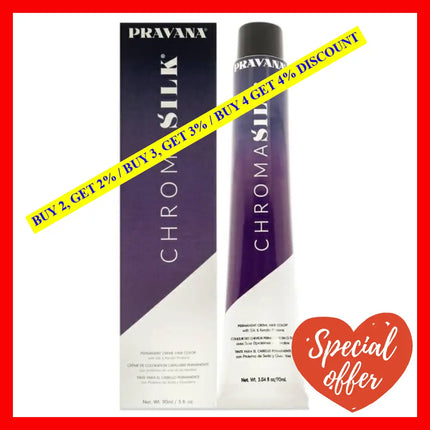 Chromasilk Creme Hair Color - 10.1 Extra Light Ash Blonde By Pravana For Unisex 3 Oz