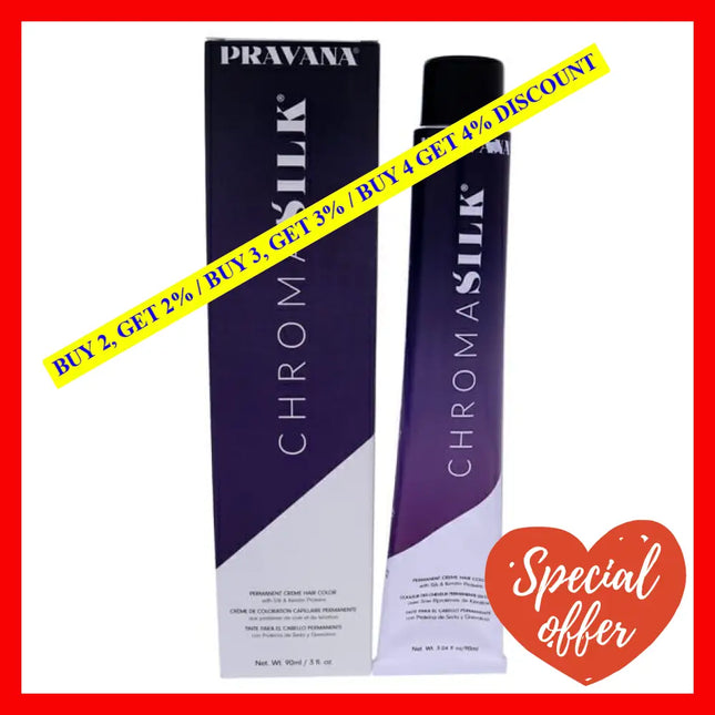 Chromasilk Creme Hair Color - 3N Dark Brown By Pravana For Unisex 3 Oz