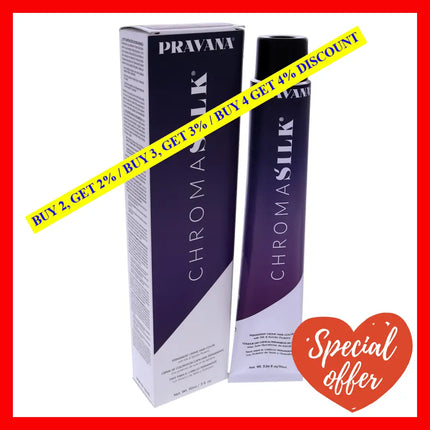 Chromasilk Creme Hair Color - 4.37 Golden Violet Brown By Pravana For Unisex 3 Oz