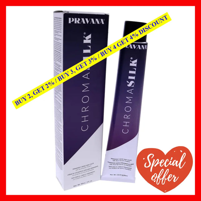 Chromasilk Creme Hair Color - 4.45 Copper Mahogany Brown By Pravana For Unisex 3 Oz