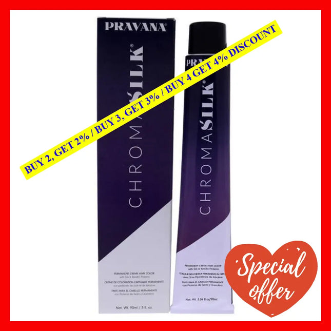 Chromasilk Creme Hair Color - 5.31 Light Golden Ash Brown By Pravana For Unisex 3 Oz