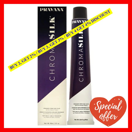 Chromasilk Creme Hair Color - 5.37 Ligh Golden Violet Brown By Pravana For Unisex 3 Oz