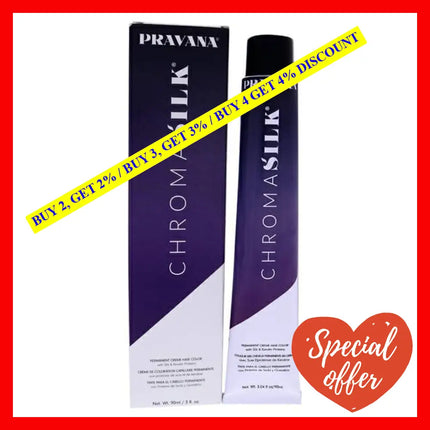 Chromasilk Creme Hair Color - 5.5 Light Mahogany Brown By Pravana For Unisex 3 Oz