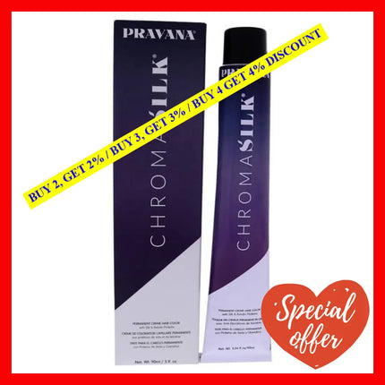 Chromasilk Creme Hair Color - 6.11 Dark Intense Ash Blonde By Pravana For Unisex 3 Oz