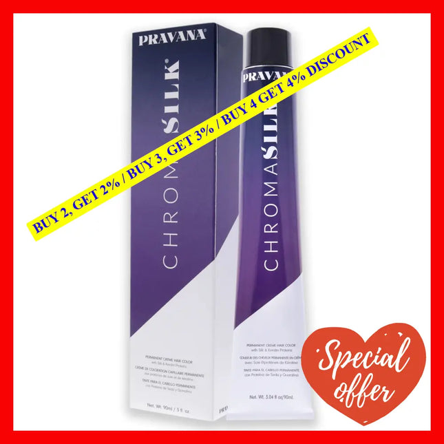 Chromasilk Creme Hair Color - 6.8 Dark Pearl Blonde By Pravana For Unisex 3 Oz