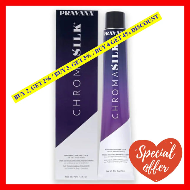 Chromasilk Creme Hair Color - 6N Dark Blonde By Pravana For Unisex 3 Oz
