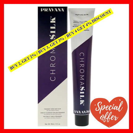 Chromasilk Creme Hair Color - 6Nta-6Nt1 Dark Neutral Ash Blonde By Pravana For Unisex 3 Oz